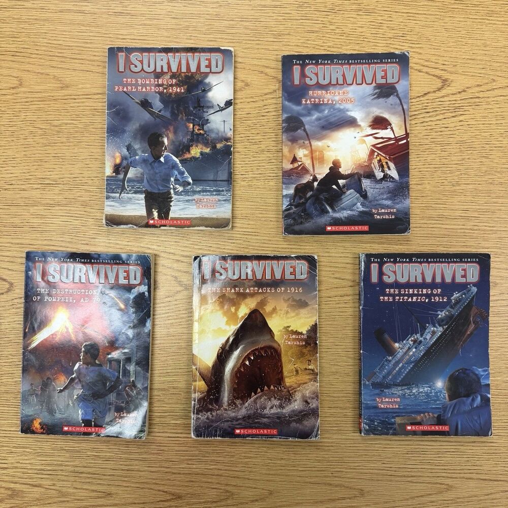 Lot of 5 I SURVIVED Graphic Novels By Lauren‎ Tarshis